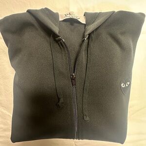 Comme des Garcons PLAY Black Hoodie